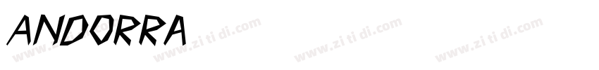 Andorra BoldItalic字体转换